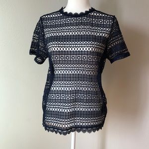 H&M crochet blouse